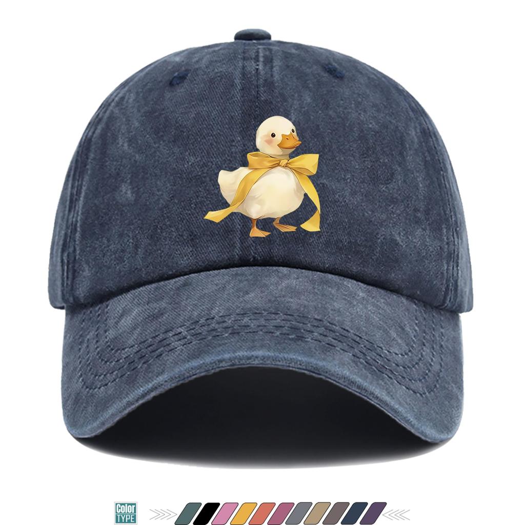 Pc Little White DuckS Cute Design Print Baseball Cap Trucker Hat Comfortable And Breathable Fashionable And Beautiful Cartoon