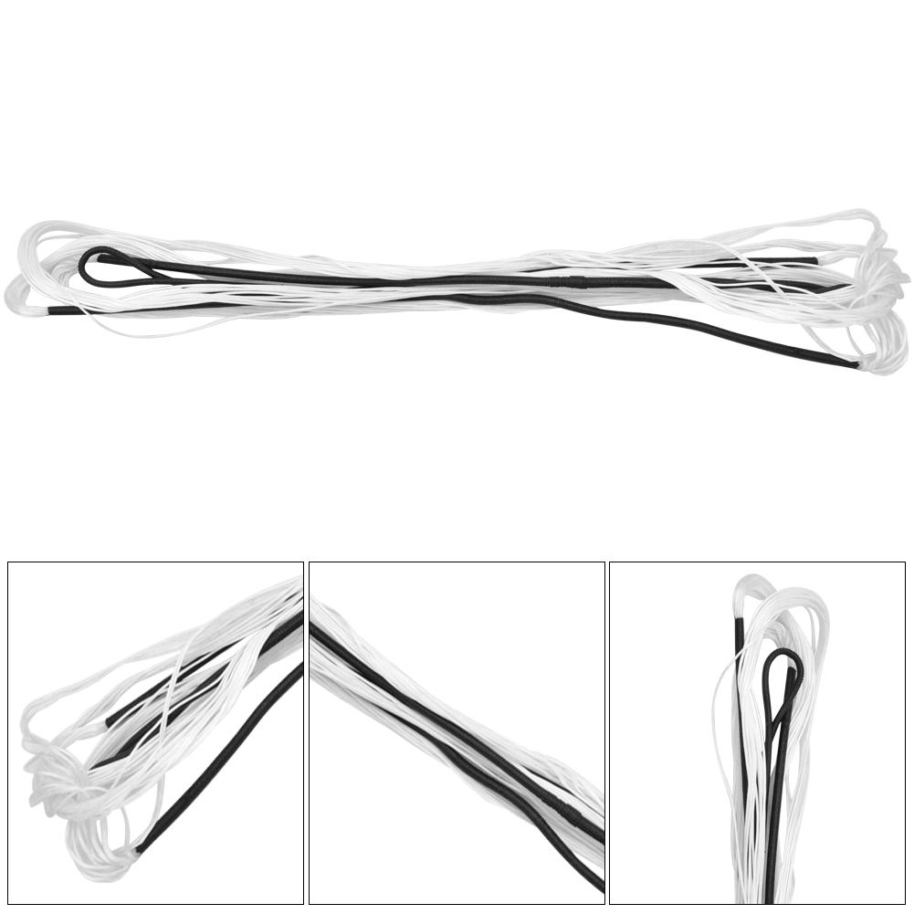 1 pcs Nylon Universal Archery Bowstring Bow String for Recurve Bow Hunting Tackle Accessory(black&white 70 inches)