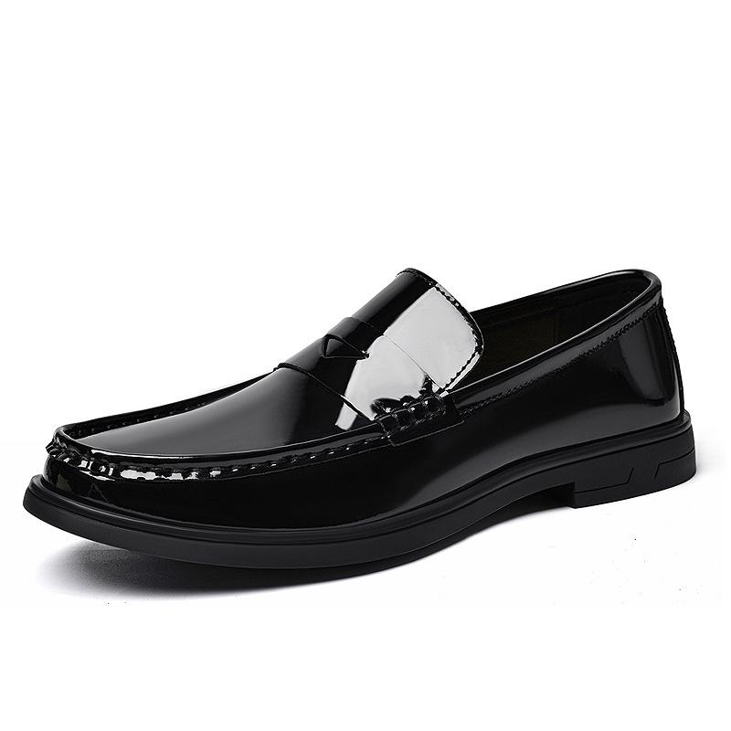 Men s Cowhide Loafers: Soft, Breathable Slip-On Business Casual Shoes for All Seasons Size 39