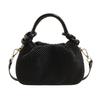 PU Leather Solid-color Woven Shoulder Bag Moderate Capacity Crossbody Bag  Vacations