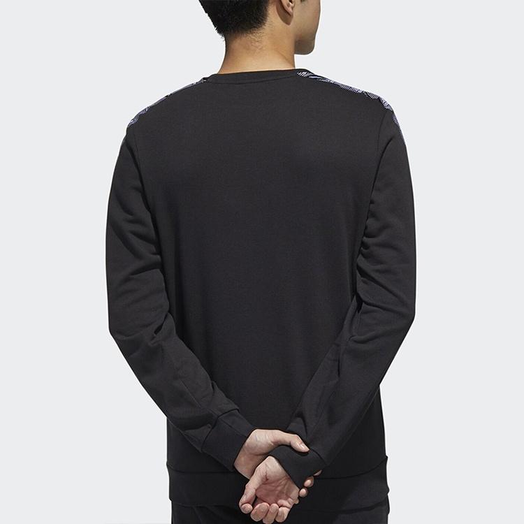 Adidas Sweatshirts Men's Black Crew Neck Moderate Regular GD5448
