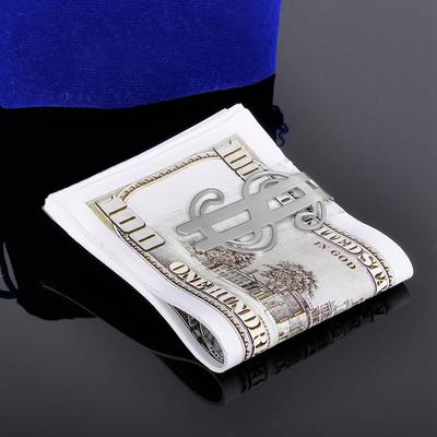 İnce Para Tutucu Paslanmaz Çelik Nakit Banknotlar Kredi Tutucu Dolar Tasarım Madeni Para Banknot Nakit Kelepçe Tutucu