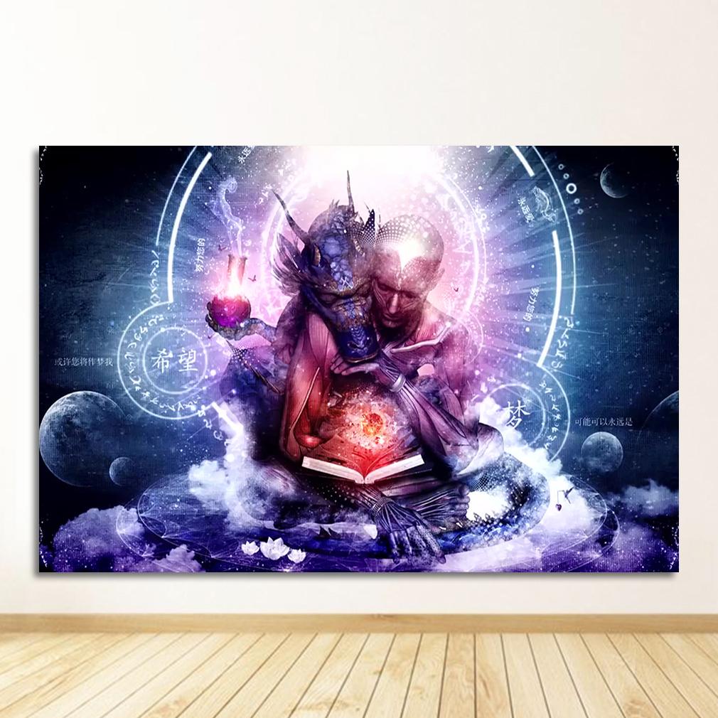 Life Modular Pictures Modern Home Decoration Wall Art Canvas Prints Painting Bedroom Poster Alex Grey Psychedelic Trippy Tree