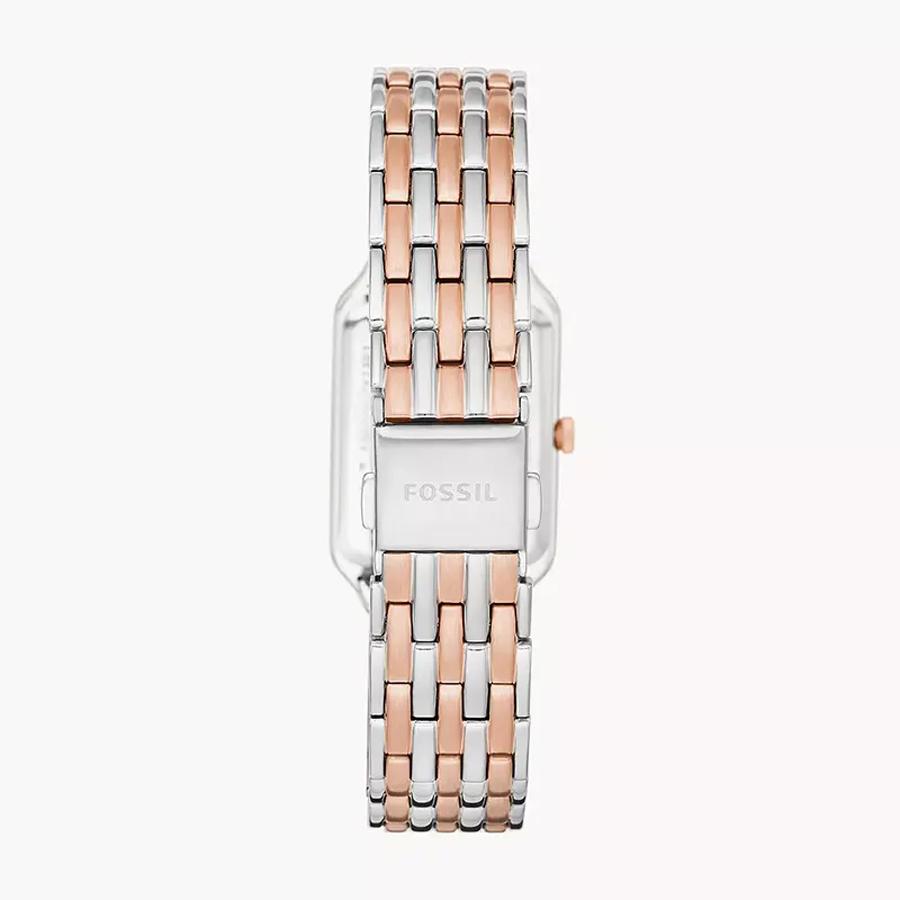 Reloj de mujer con indicador de fecha, movimiento de cuarzo, esfera rectangular, elegante y con estilo, correa de acero inoxidable, reloj de pulsera de negocios ES5222
