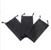 Black Drawstring Sunglasses Pouch - Thickened Portable Eyeglass Bag