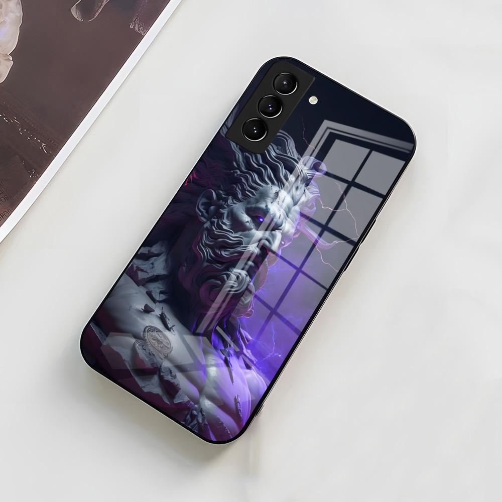 

Greek God Statue Face Zeus Phone Case For Samsung A56 A36 A26 A16 A15 A25 A35 A55 A14 A34 A24 A54 Glass Case Samsung A14