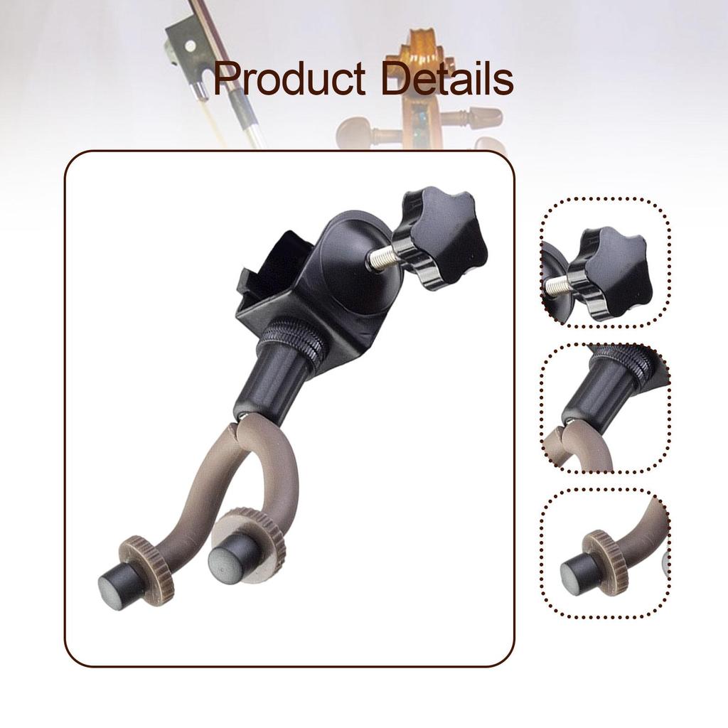 Violin Hanger for Microphone or Sheet Music Stand Multifunctional Hanger for Erhu Ukulele Bass Stage Show