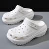 New fashion hole shoes women's platform outdoor wear EVA cool slippers men