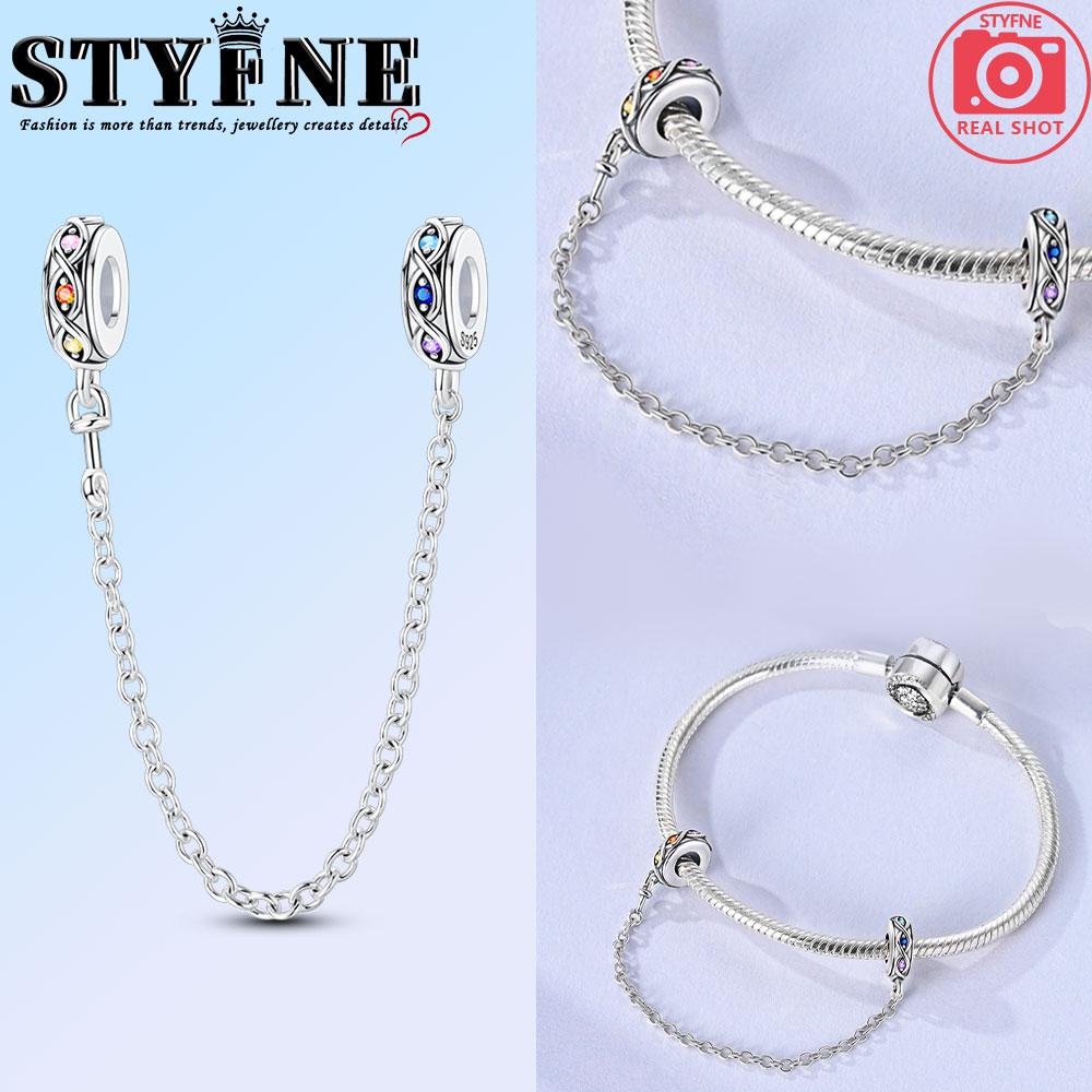 Медные бусины Животное Стрекоза Цветы Цепочка безопасности Шарм Оригинальный браслет для женщин Ювелирный подарок