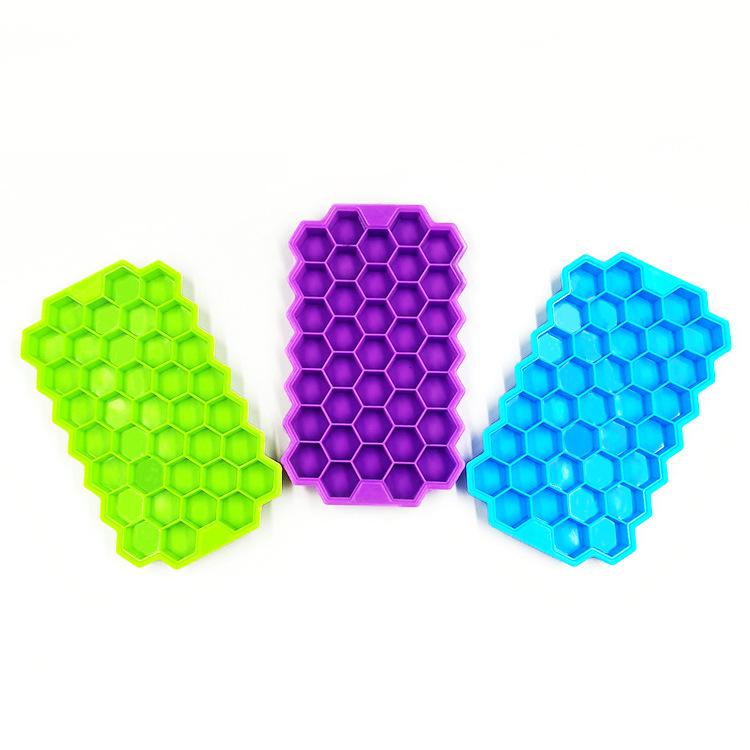 Silicone Honeycomb Ice Lattice 37 Ice Cube Mold Honeycomb Homemade Ice Box Ice Lattice DIY Popsicle Mold