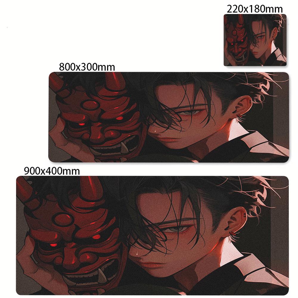 Large Gaming Mosue Pad Premium Mousepad Gamer Mask Girl Anime Mouse Mat XXL xcm Deskmat Computer Keyboard Pads Office Carpet