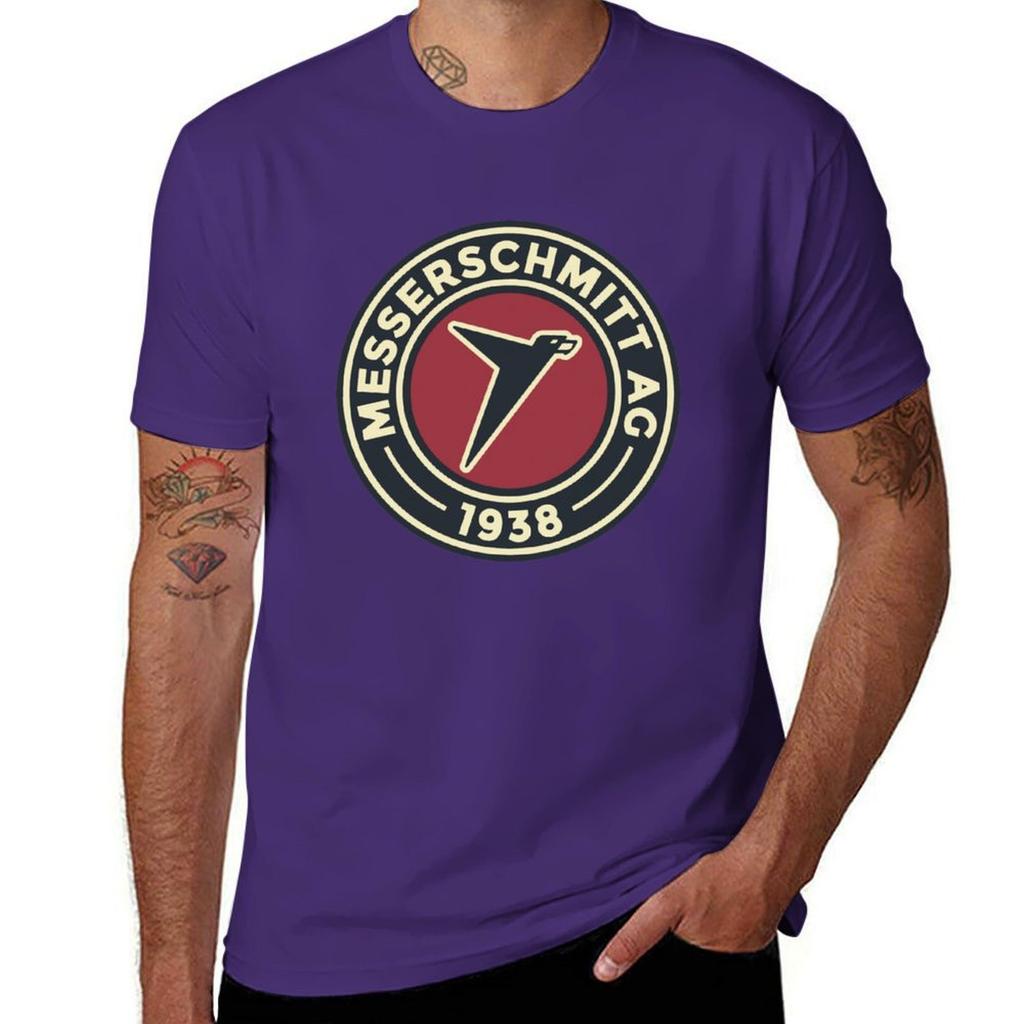 Messerschmitt AG - Custom Round Vintage Logo Classic T-Shirt for a boy aesthetic clothes plus sizes mens vintage t shirts