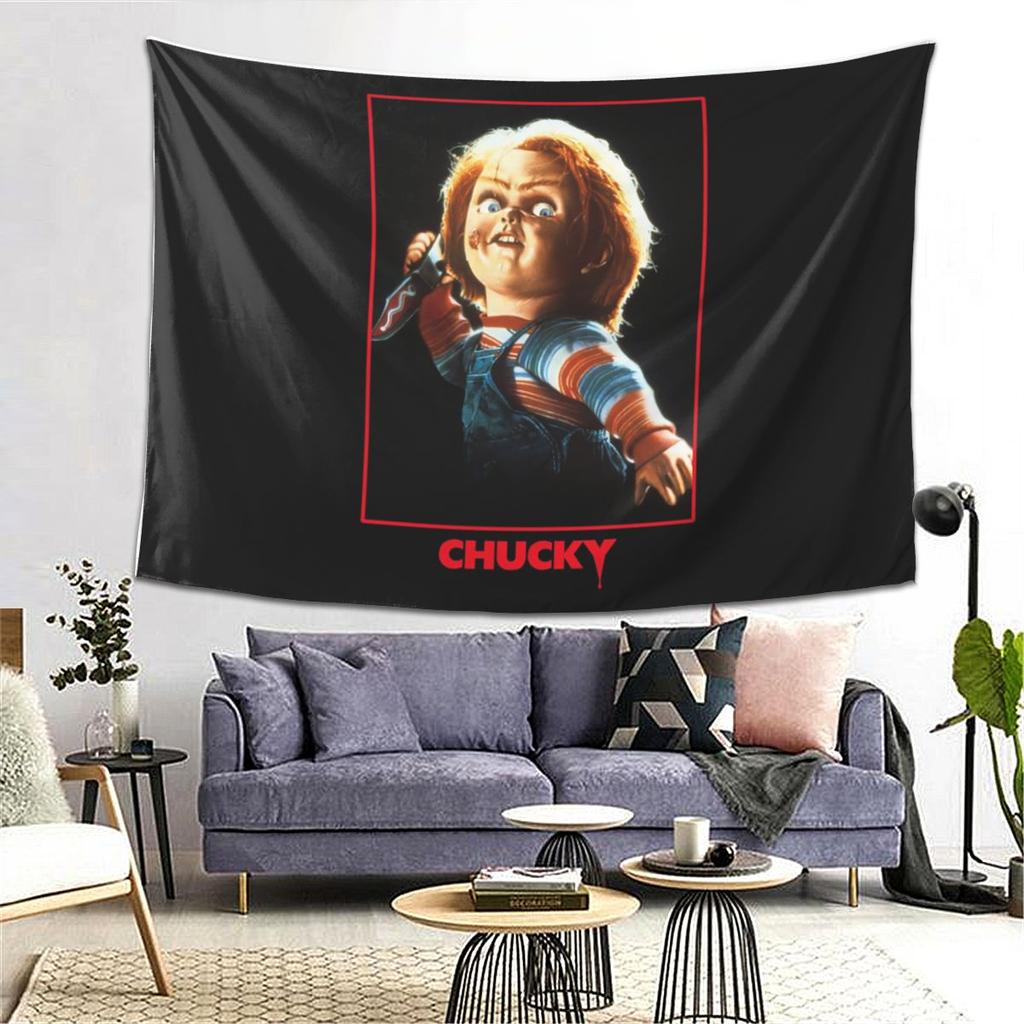 Good Guys La Bambola Assassina Chucky Arazzo da Parete Decorazione Estetica per la Casa Arazzi per la Stanza del Dormitorio
