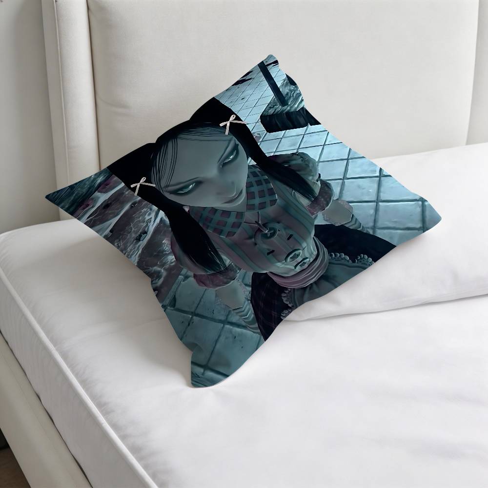 Cool Alice Madness RReturns Decorative Square Pillow Cover Soft Comfortable Pillow Case Sofa Bed Home Decoration
