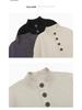 Men's Retro Knit Stand Collar Pullover - New Autumn/Winter Arrival, Versatile, Trendy, Loose Fit Sweater with Buttons