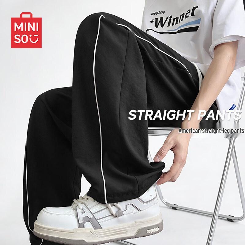 

MINISO Men s Summer American Style Straight-Leg Pants 3XL