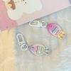 Ice Transparent Colorful Fish Keychain Gift Kawaii Lanyard Trinket