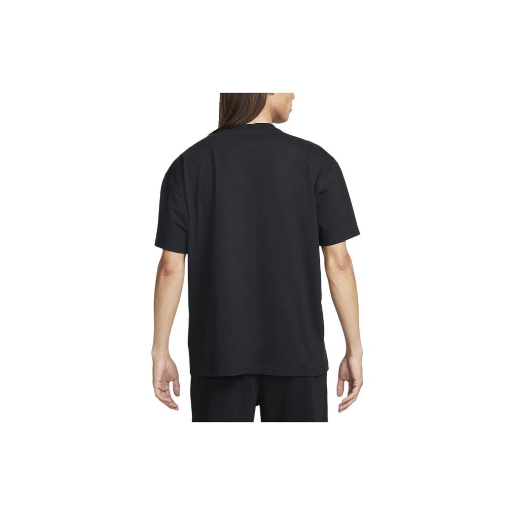 Nike Solid Color Crew Neck Pullover Casual Short Sleeve T-Shirt Men Tops Black FQ3763-010