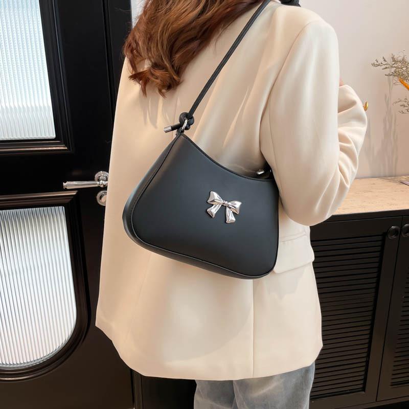 Elegant Bowknot Handheld Small Square Bag For Women In Chic Casual Style For Daily Use