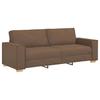 3 Seater Sofa Brown 220 Cm Fabric