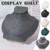 Catifea portret colier display pandantiv organizator bijuterii stand bijuterii manechin bust colier pandantiv vitrine