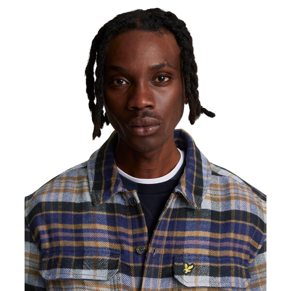 Lyle & Scott Mens Checked Flannel Overshirt