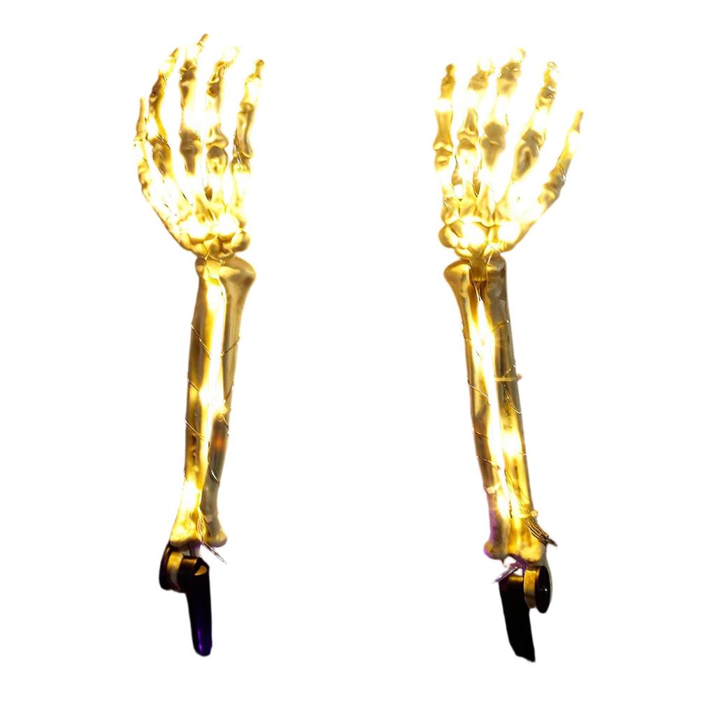 Halloween Skeleton Hand Led Floor Light Luminous Ghosts Hand Haunted House Escape Room Dress Up Venue Decoration Props Light