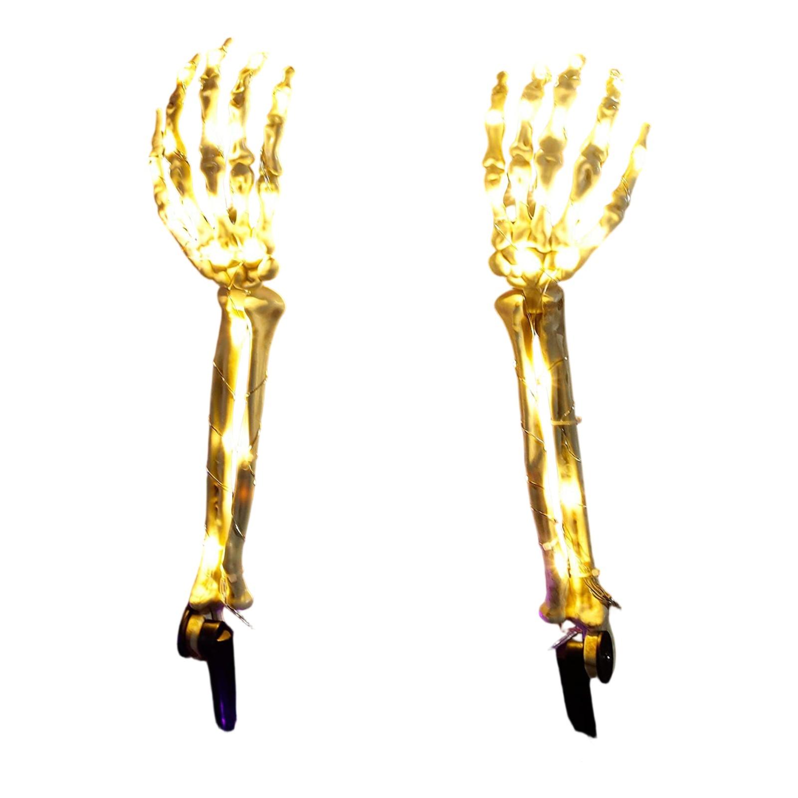 

Хэллоуин Скелет Рука Светодиодный Напольный Светильник Светящаяся Рука Призрака Дом с Привидениями Квест Комната Наряжаться Декор Места Реквизит Свет One Size жёлтый