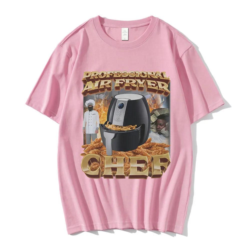 Fryer Chef Meme Graphic T-Shirt Women Fashion Hip Hop T-shirts Casual Women T Shirts Streetwear