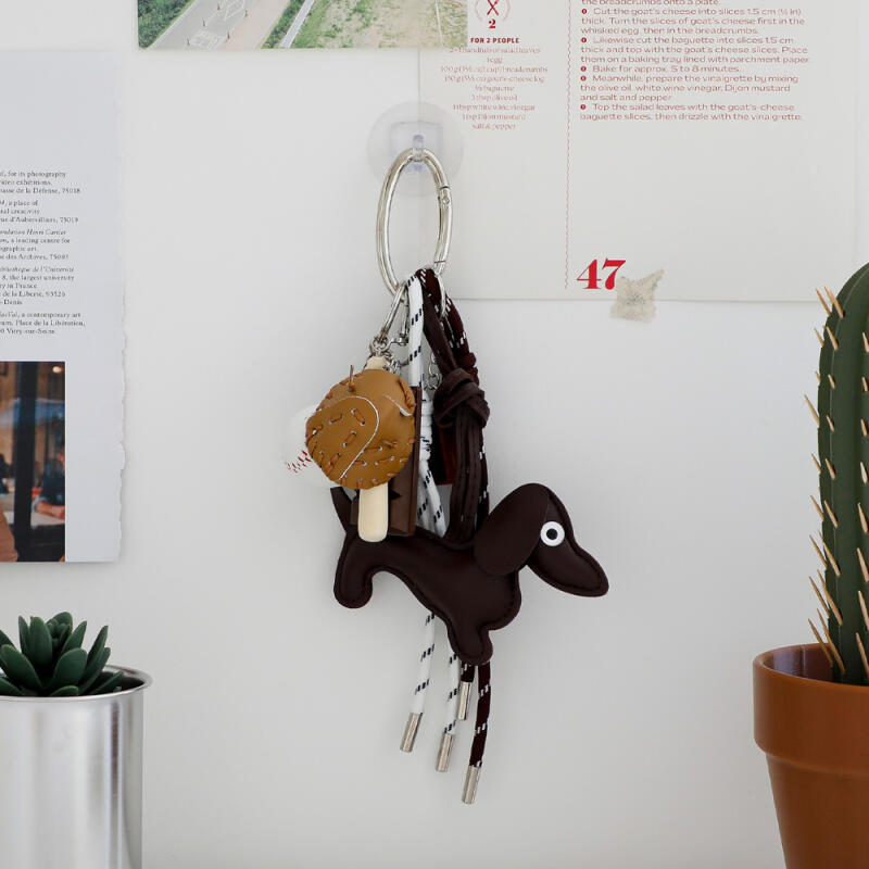 Dachshund puppy keychain set