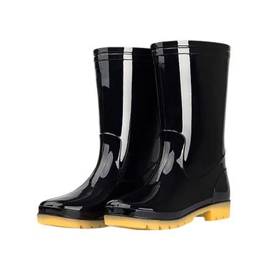 Mid-Tube Rubber Rain Boots