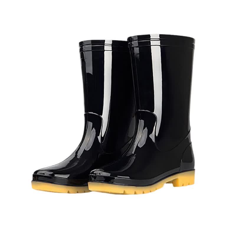 Mid-Tube Rubber Rain Boots