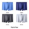 Men's High Elastic Plus Size Boxer Briefs 4-Pack