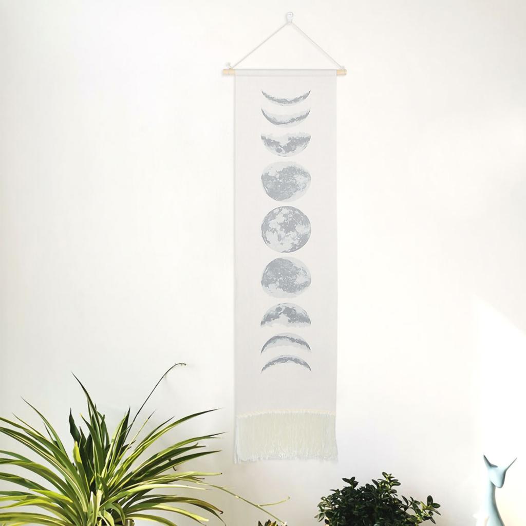 Household Handcraft Moon Cycles Pattern Wall Decorative Hanging Tapestry Room Decoration