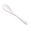 Pure White Ceramic Long Handle Spoon for Coffee, Seasoning, and Condiments