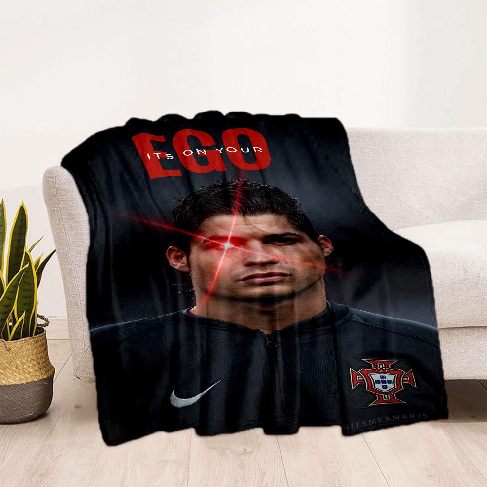 Cristiano Ronaldo Celebration Blanket Durable Comfort Suitable for Picnics Office Chair for All Seasons Digital Print Birthday Christmas Gift Blanket