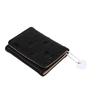 Women Cute Heart Embossed Slim Leather Wallet Small Trifold Wallet Cash Pocket Card Holder with ID Window