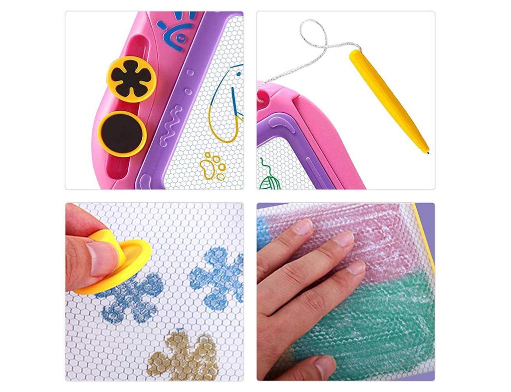 Magnetic Drawing Board Erasable Colorful Doodle Drawing Board Toy for Kids Writing Sketching Pad