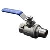 1/2"–1" DN15 Two-Piece 304 Stainless Steel Ball Valve with Internal and External Thread