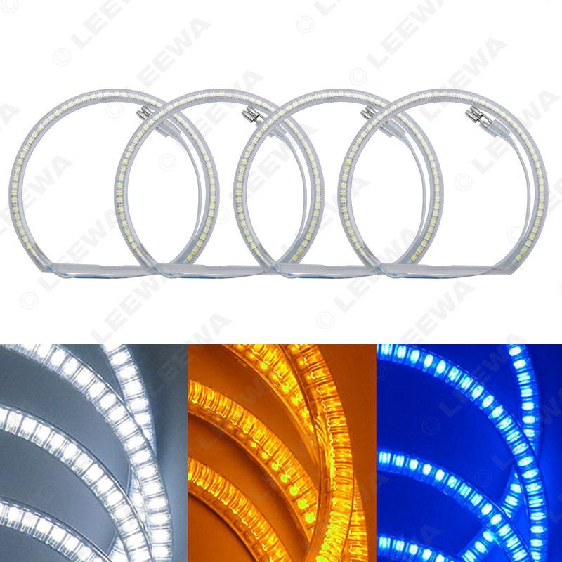 Compatible BMW E36/E38/E39/E46 (99-04) with Lens SMD Cover Angel Eye Halo