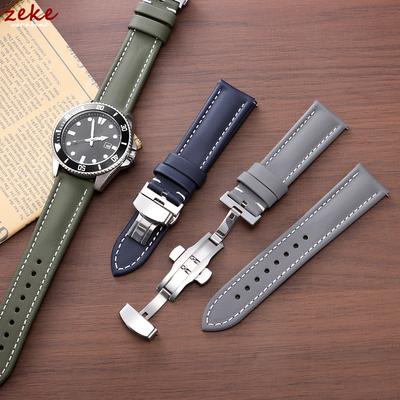Correa de Reloj Impermeable de Lona Duradera de Nailon con Hebilla Mariposa 18/19/21/20/22mm Pulseras de Liberación Rápida para Huawei Gt5/Gt4