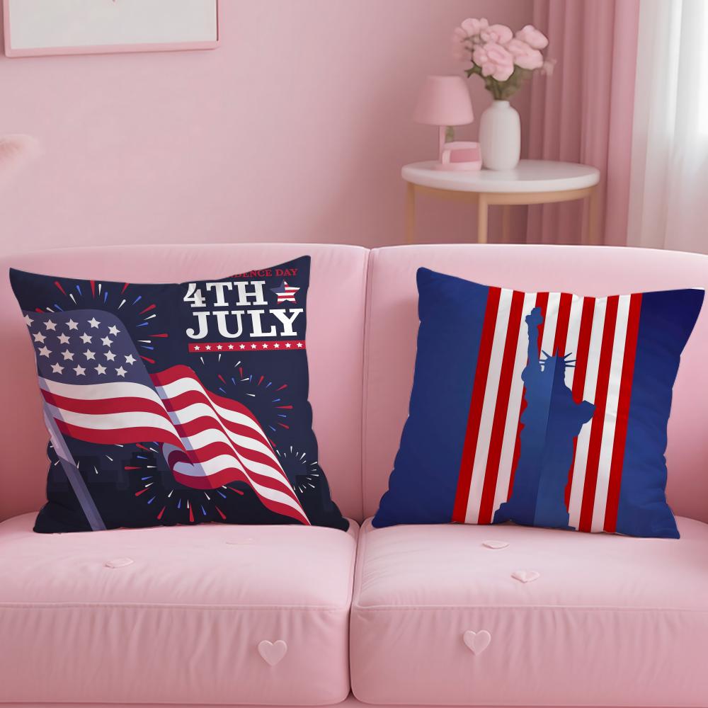 Modna Poszewka na Poduszkę Dzień Niepodległości Wygodna Dwustronna Poszewka na Poduszkę Idealna do Samochodu Sofy Sypialni Poza