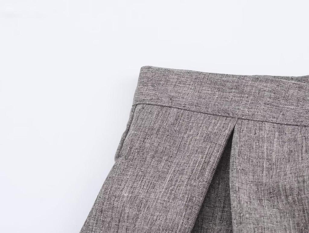 2024 Women's A-Line Pleated High Waist Mid-Length Skirt