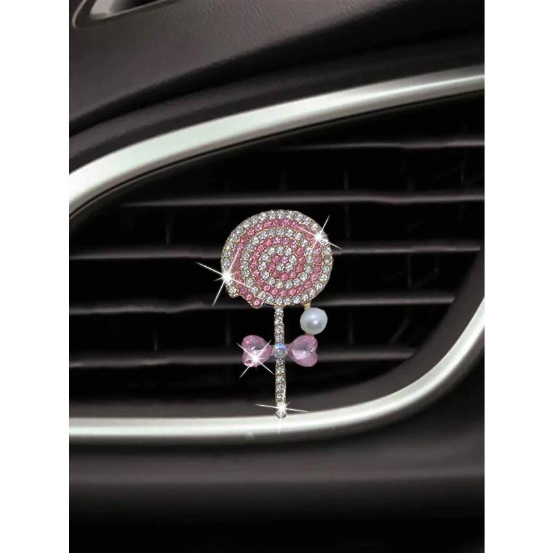 1pc Lollipop Design Car Air Outlet Ornament