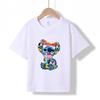 MC-05 2026 Sommer Neues bedrucktes Baumwoll-Rundhals-T-Shirt für Kinder im Alter von 1-16 Jahren, Jungen und Mädchen