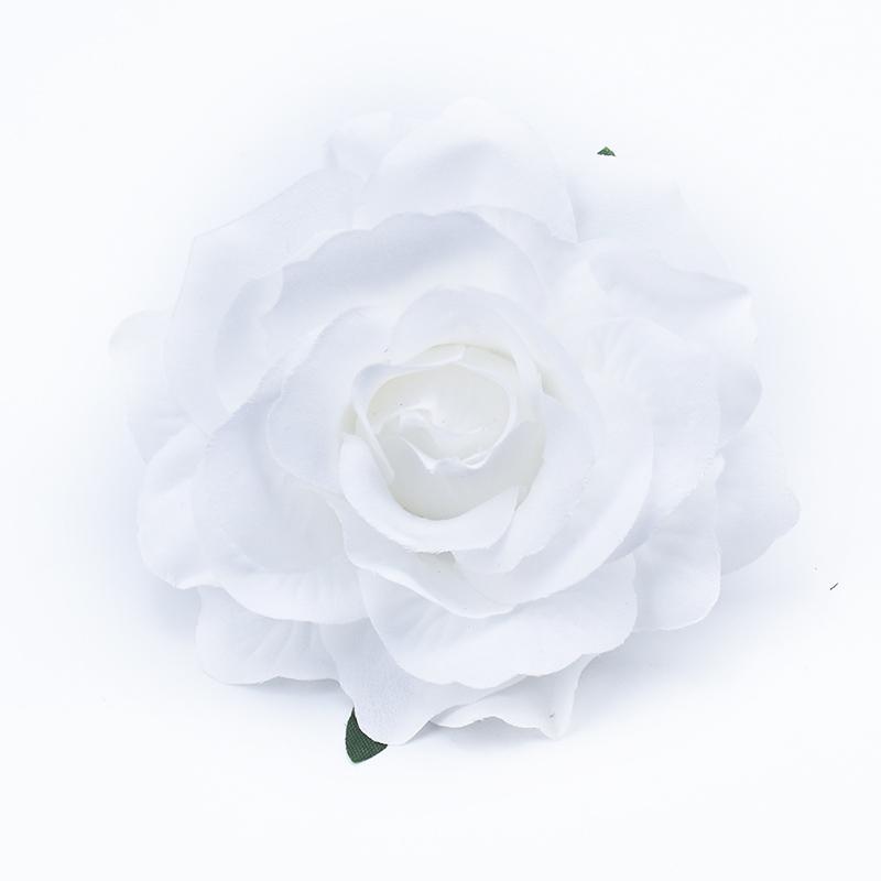 2Pcs 10CM Rose Head Wedding Flower Wall Scrapbook for Home Decor Christmas Garland Silk Flowers Bridal Brooch Artificial Flowers