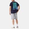 Levis Bequemes Lockeres T-Shirt mit Buchstabenaufdruck, lässig, Rundhalsausschnitt, kurze Ärmel, Herren-T-Shirts, Marineblau 002XG-0001