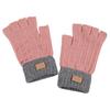 Fingerless Gloves for Women Men Winter Knitted Half Finger Gloves Soft Stretchy Warm Mittens for Working Typing Writing Running