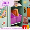 6pcs Durable Book and Binder Holder, Files Book Bins for Classroom, Plastic Vertical Storage Book Organizer Folder Office
