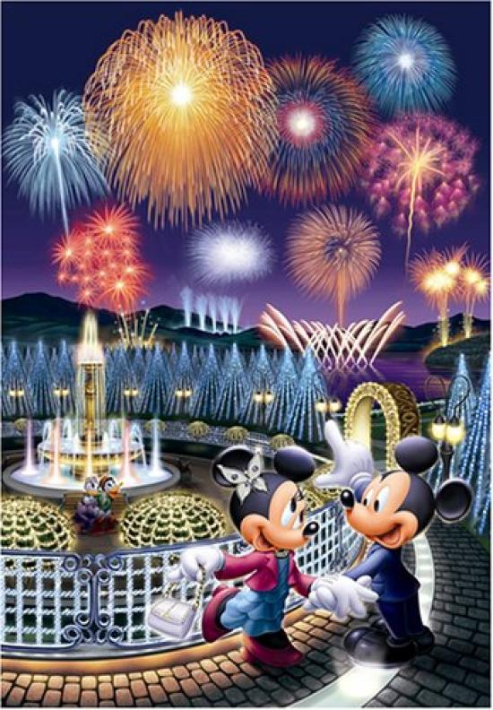 

1000 Piece Jigsaw Puzzle Disney Love Fireworks Hologram Jigsaw (51x73.5cm)